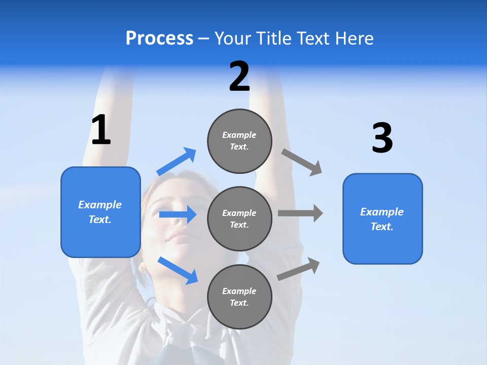 Well Being Training Blue PowerPoint Template