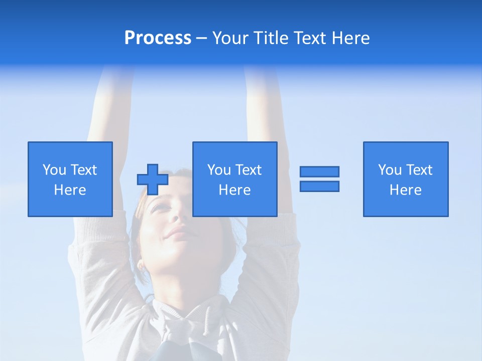 Well Being Training Blue PowerPoint Template