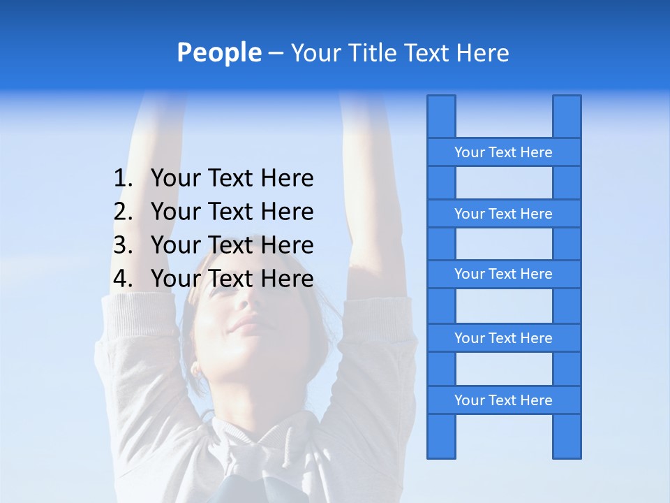 Well Being Training Blue PowerPoint Template