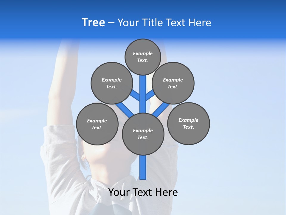 Well Being Training Blue PowerPoint Template