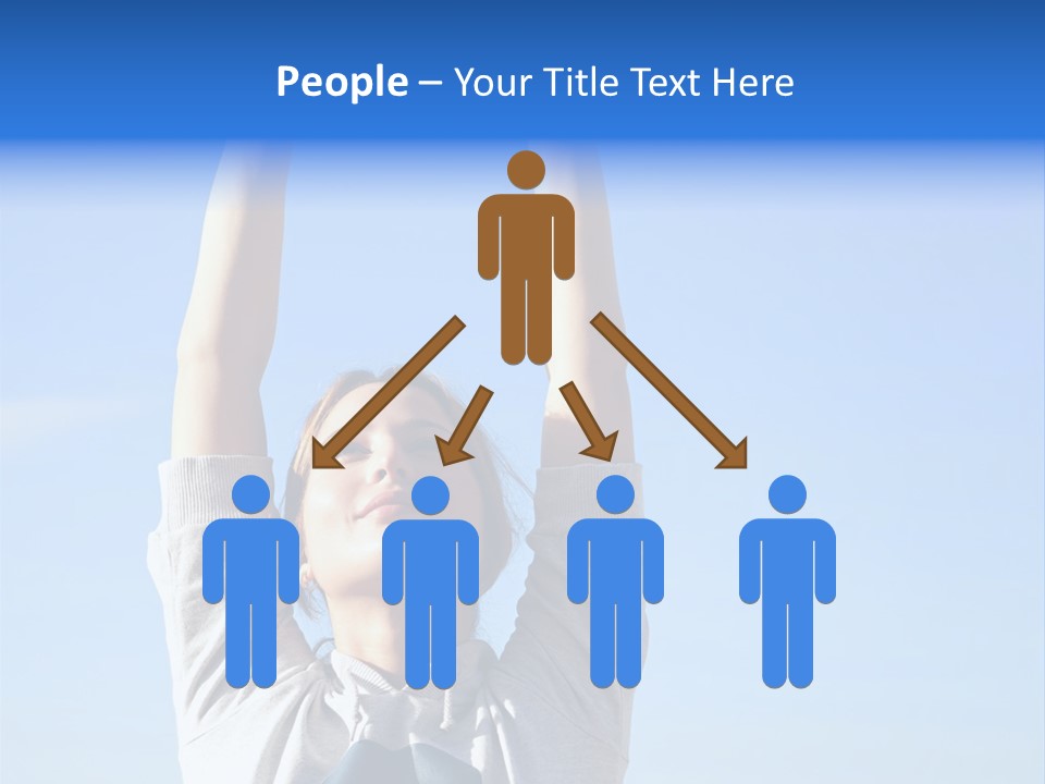 Well Being Training Blue PowerPoint Template