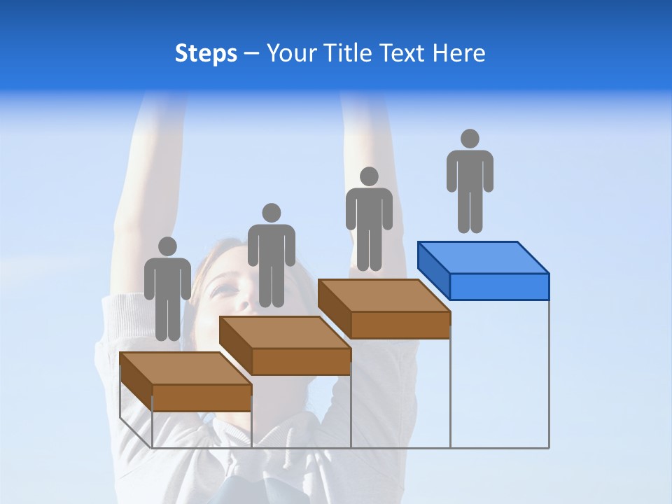 Well Being Training Blue PowerPoint Template