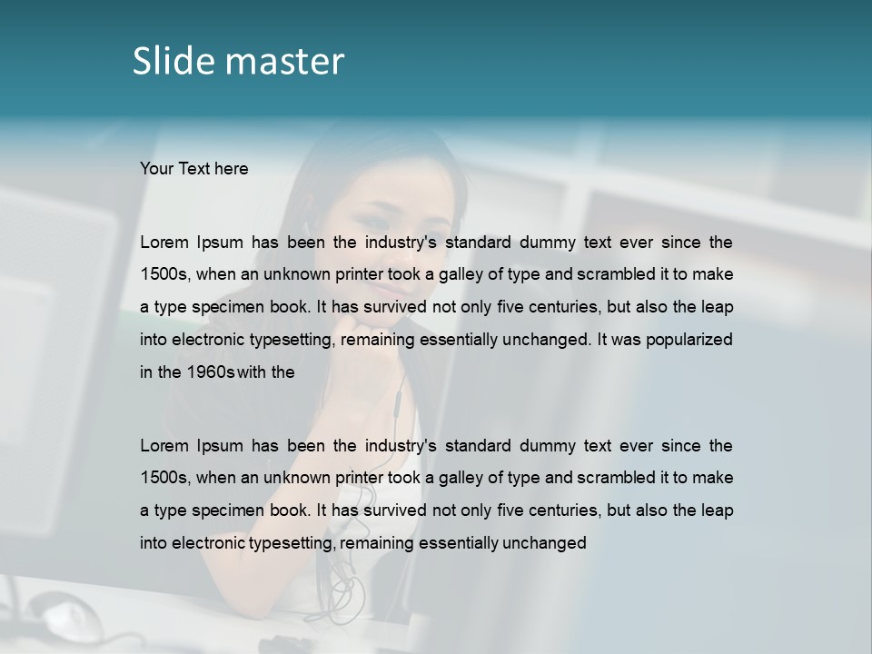 Desktop College Monitor PowerPoint Template