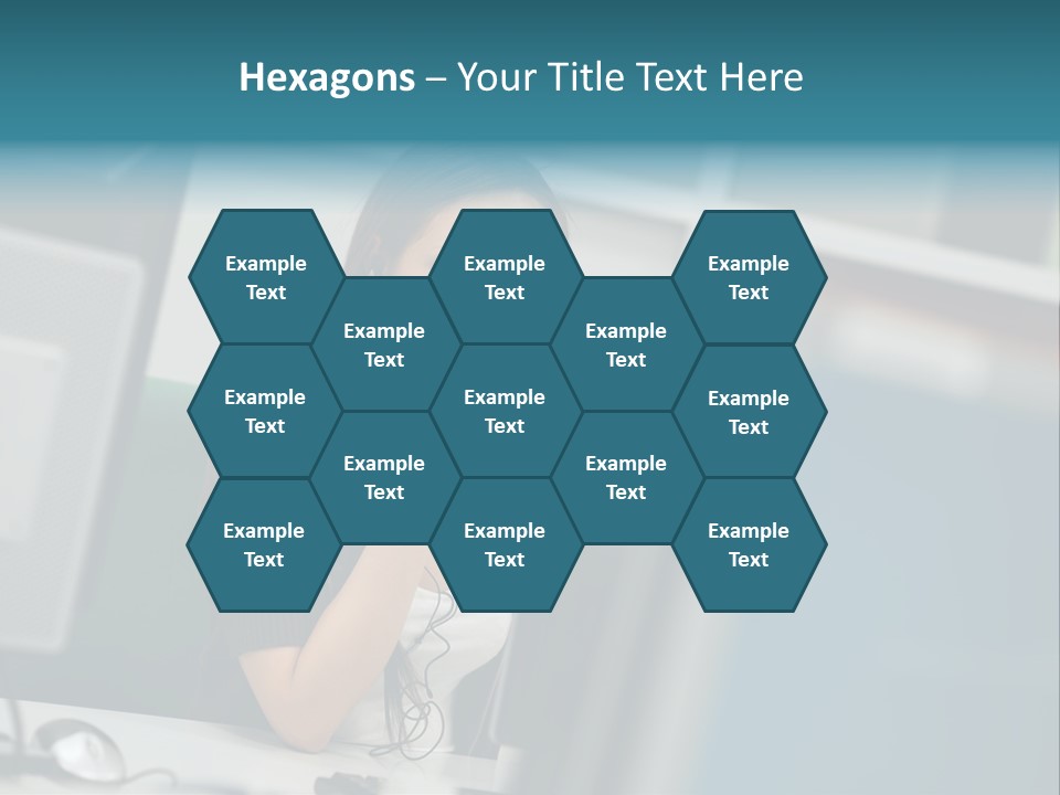 Desktop College Monitor PowerPoint Template