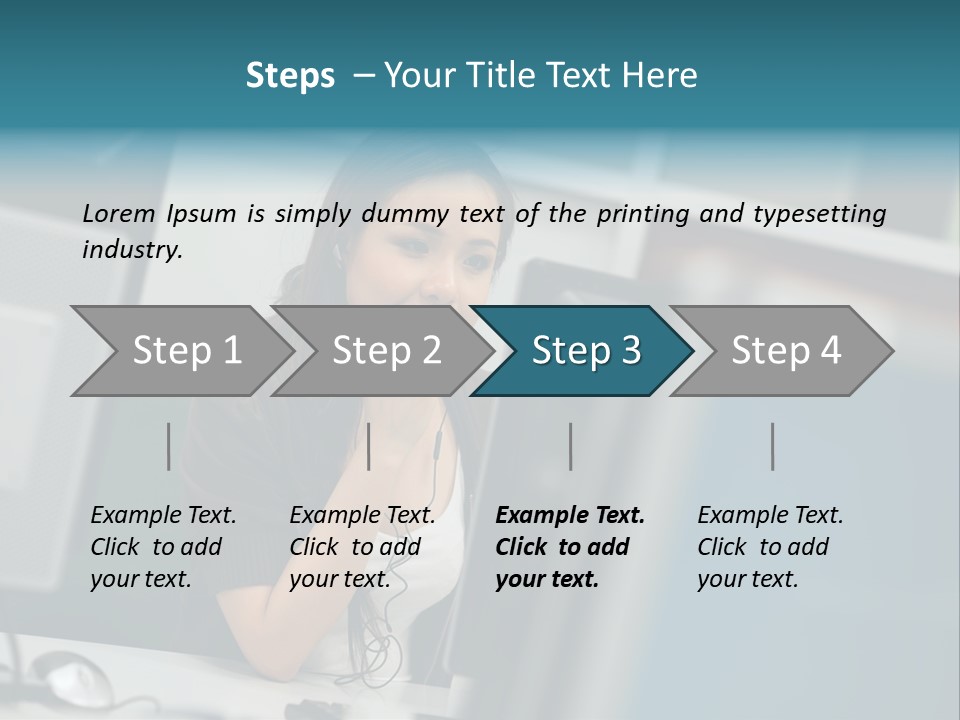 Desktop College Monitor PowerPoint Template