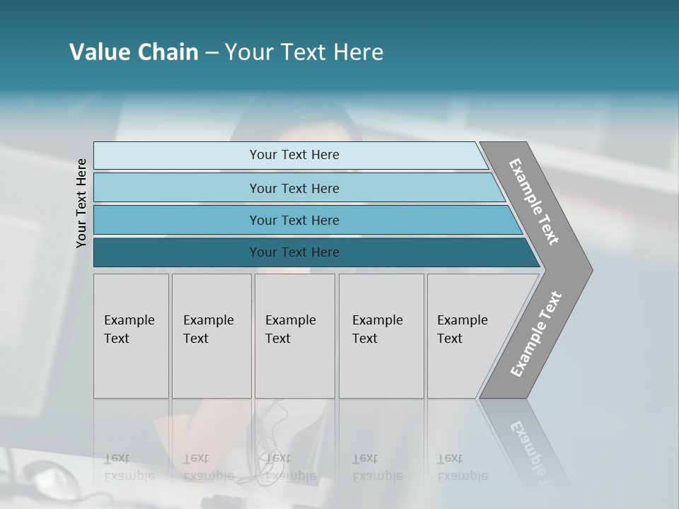 Desktop College Monitor PowerPoint Template
