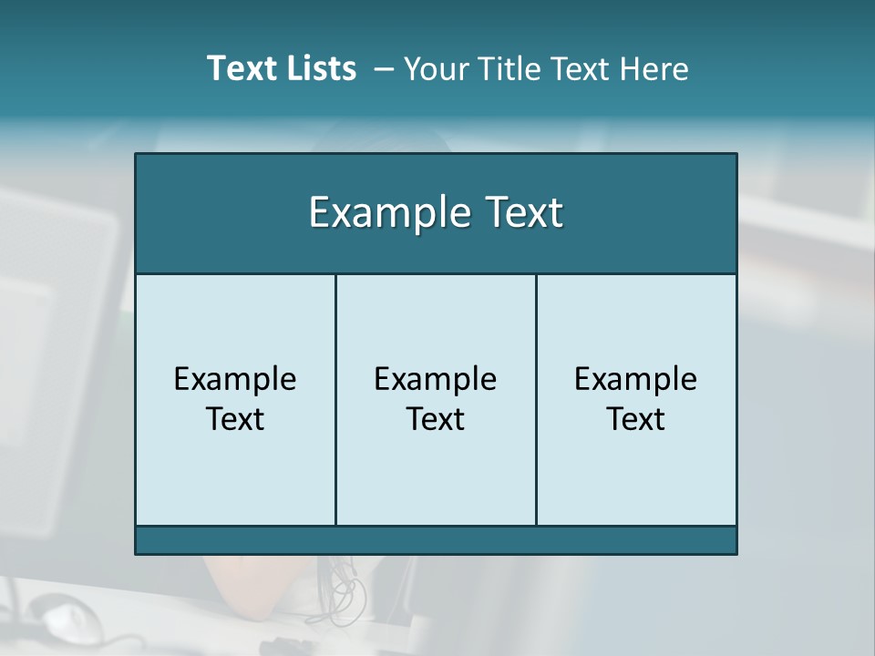 Desktop College Monitor PowerPoint Template