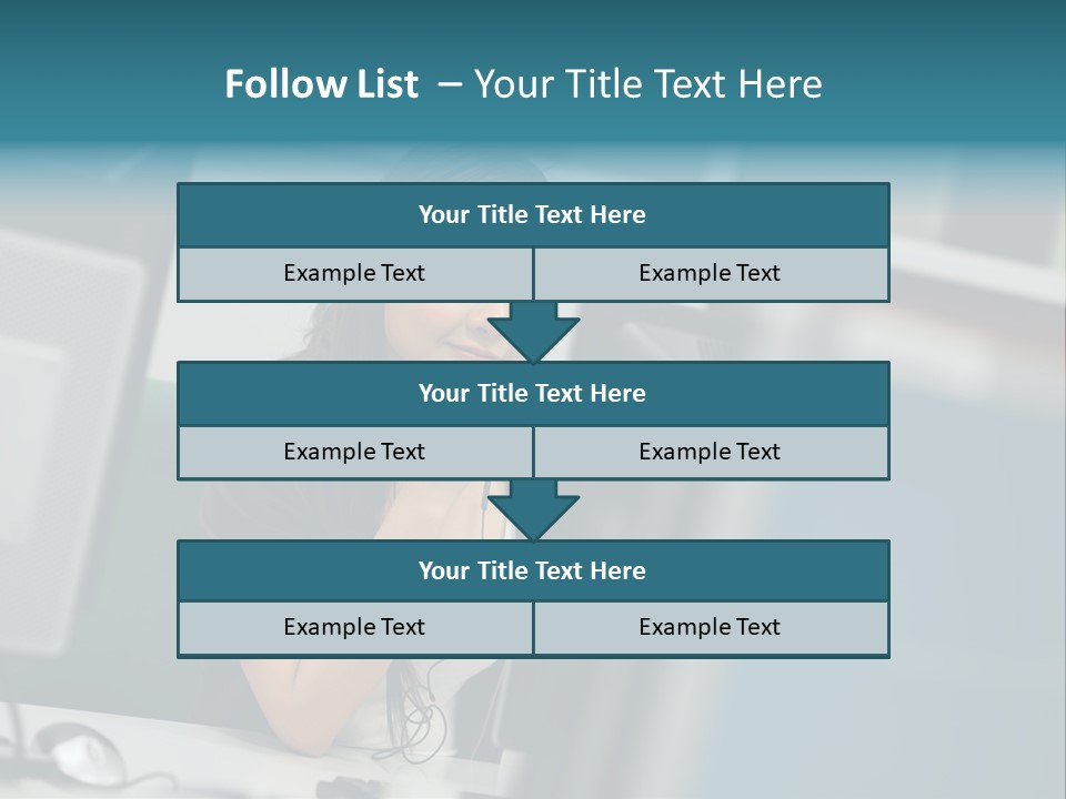 Desktop College Monitor PowerPoint Template