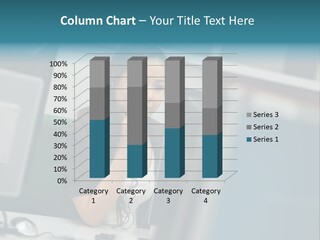 Desktop College Monitor PowerPoint Template