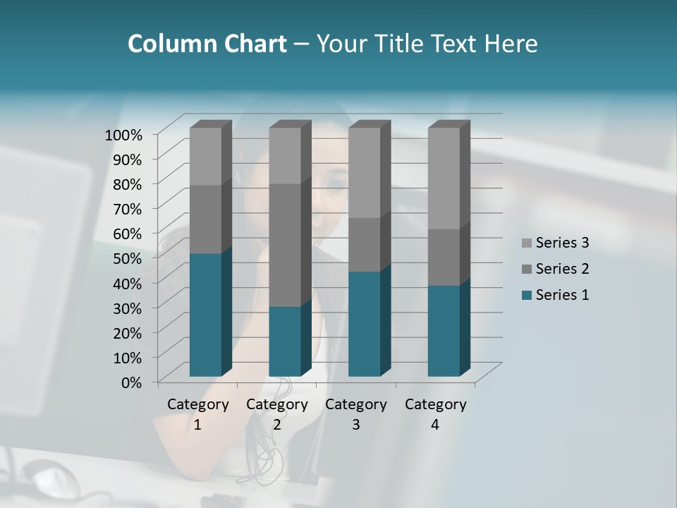 Desktop College Monitor PowerPoint Template