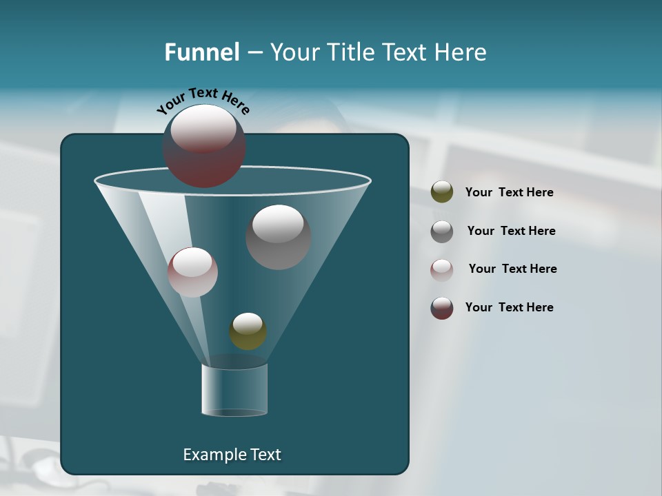 Desktop College Monitor PowerPoint Template
