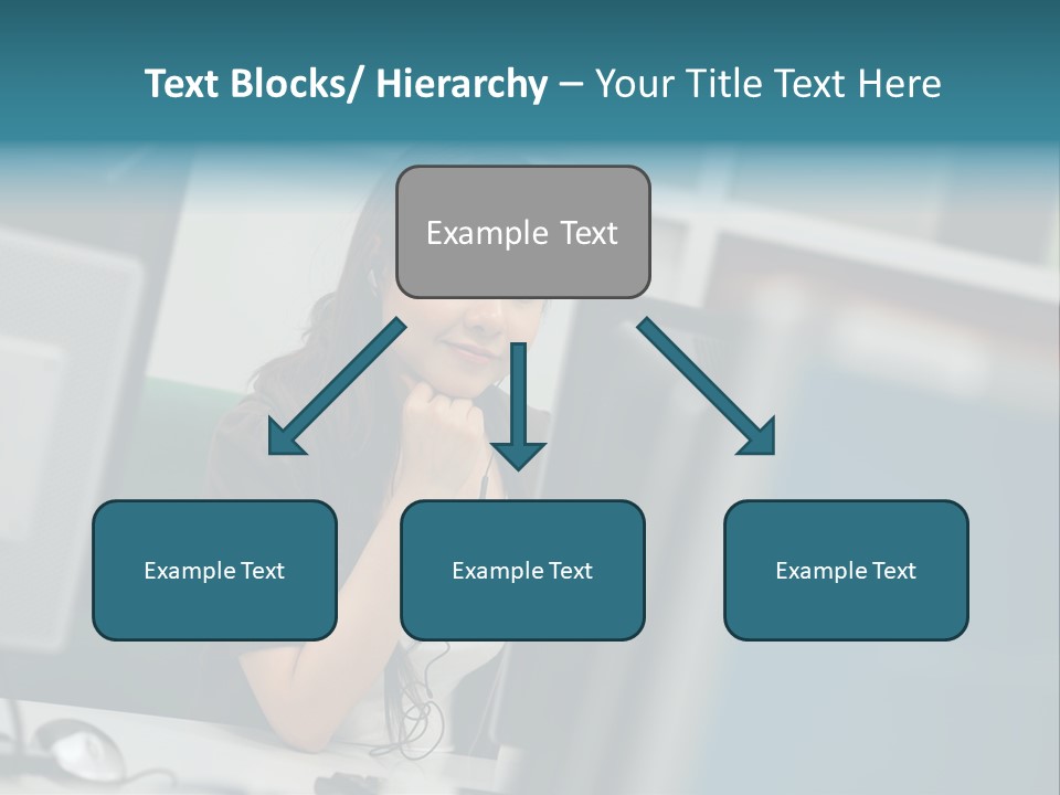 Desktop College Monitor PowerPoint Template