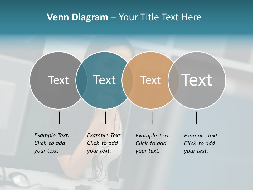 Desktop College Monitor PowerPoint Template