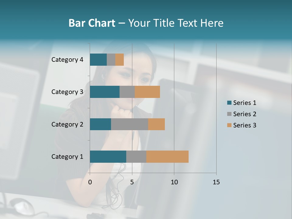 Desktop College Monitor PowerPoint Template