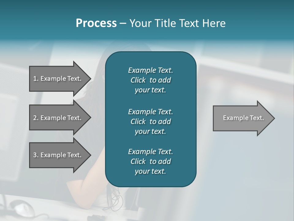 Desktop College Monitor PowerPoint Template
