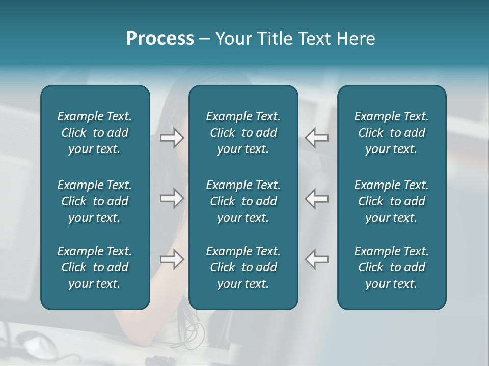 Desktop College Monitor PowerPoint Template
