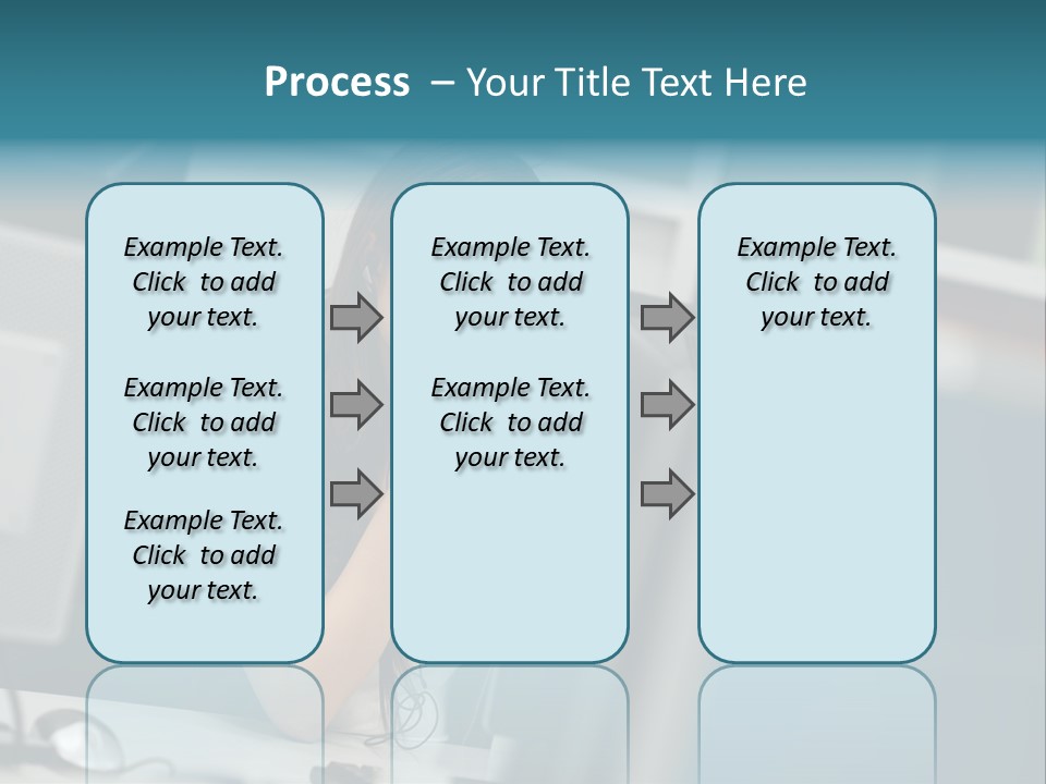 Desktop College Monitor PowerPoint Template