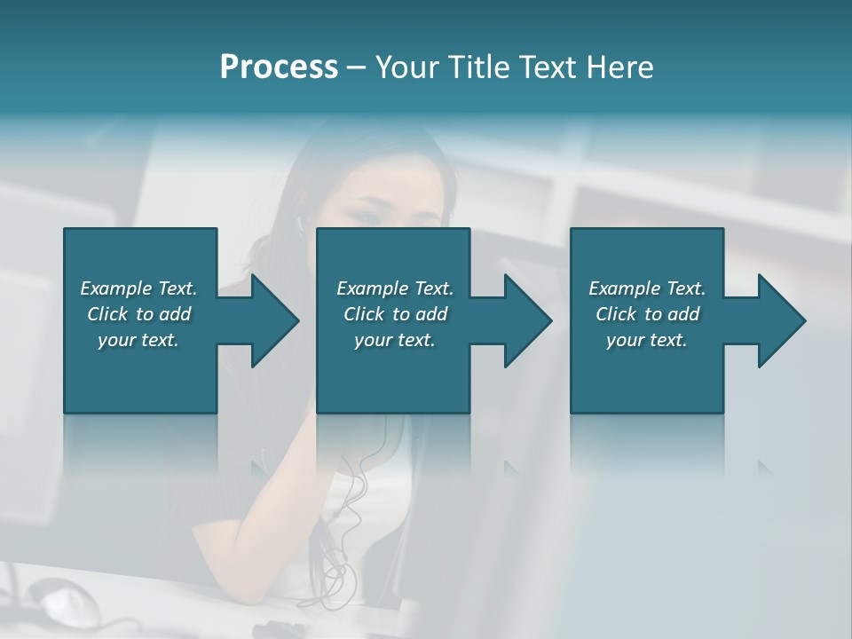 Desktop College Monitor PowerPoint Template