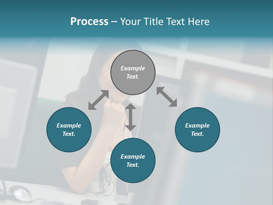 Desktop College Monitor PowerPoint Template