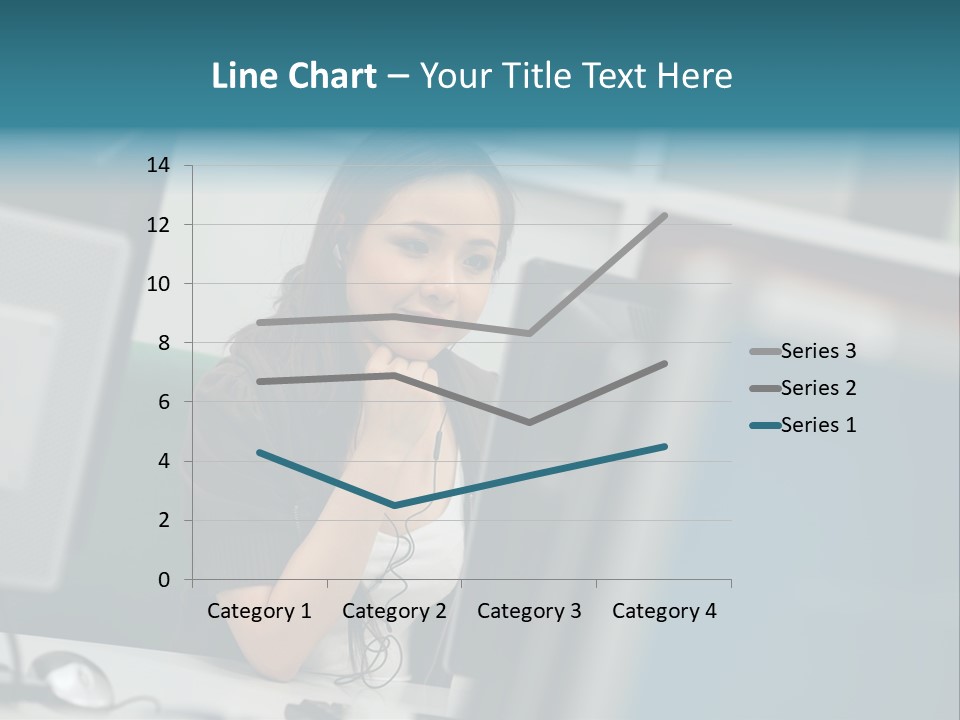 Desktop College Monitor PowerPoint Template
