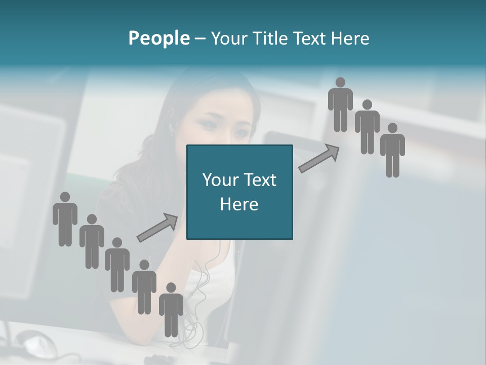Desktop College Monitor PowerPoint Template