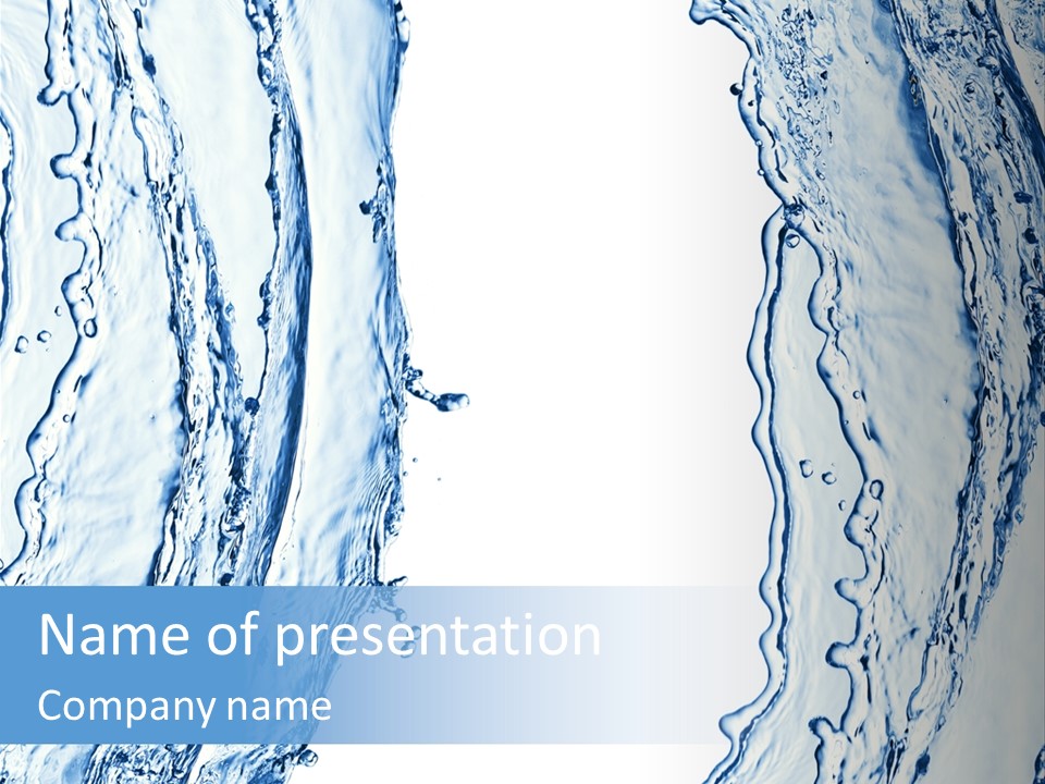 Fluid Nature Wash PowerPoint Template