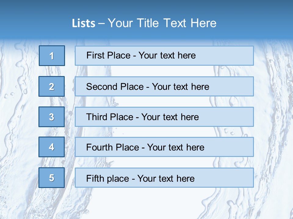 Fluid Nature Wash PowerPoint Template
