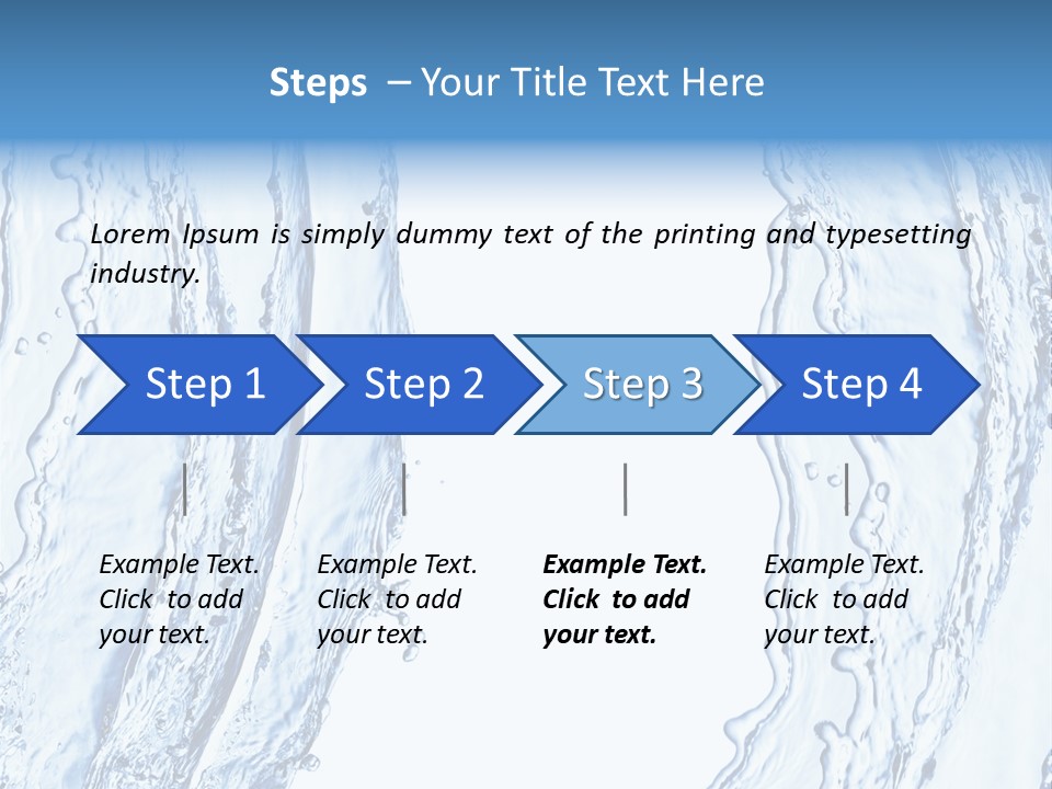 Fluid Nature Wash PowerPoint Template