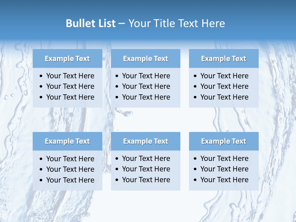 Fluid Nature Wash PowerPoint Template