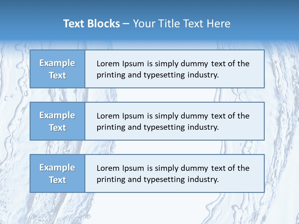 Fluid Nature Wash PowerPoint Template