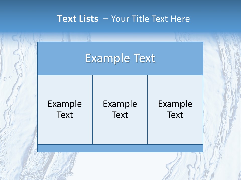Fluid Nature Wash PowerPoint Template