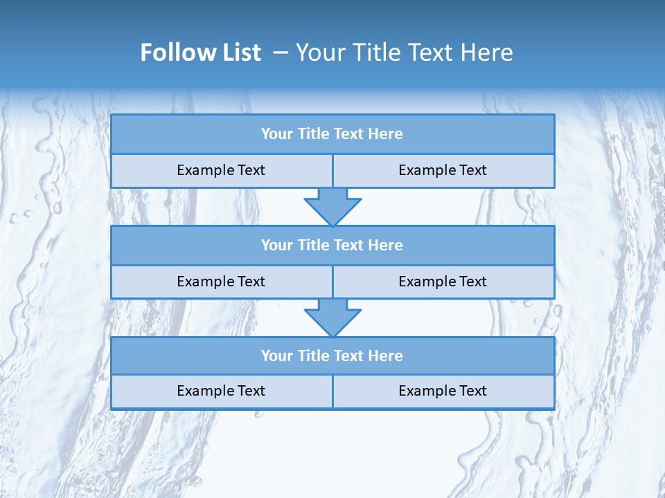 Fluid Nature Wash PowerPoint Template