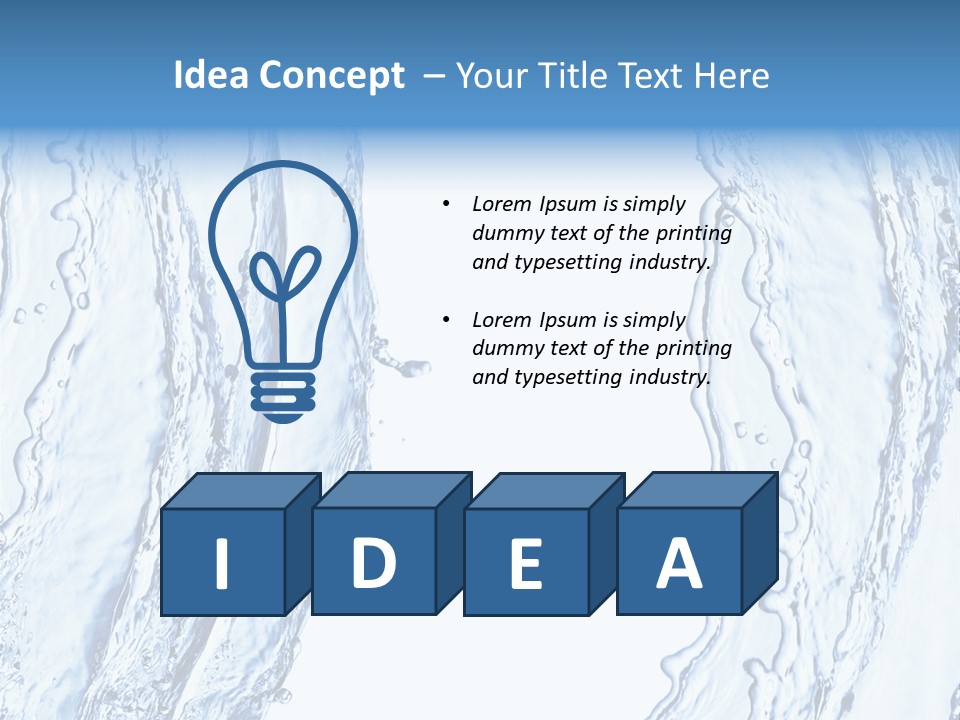 Fluid Nature Wash PowerPoint Template