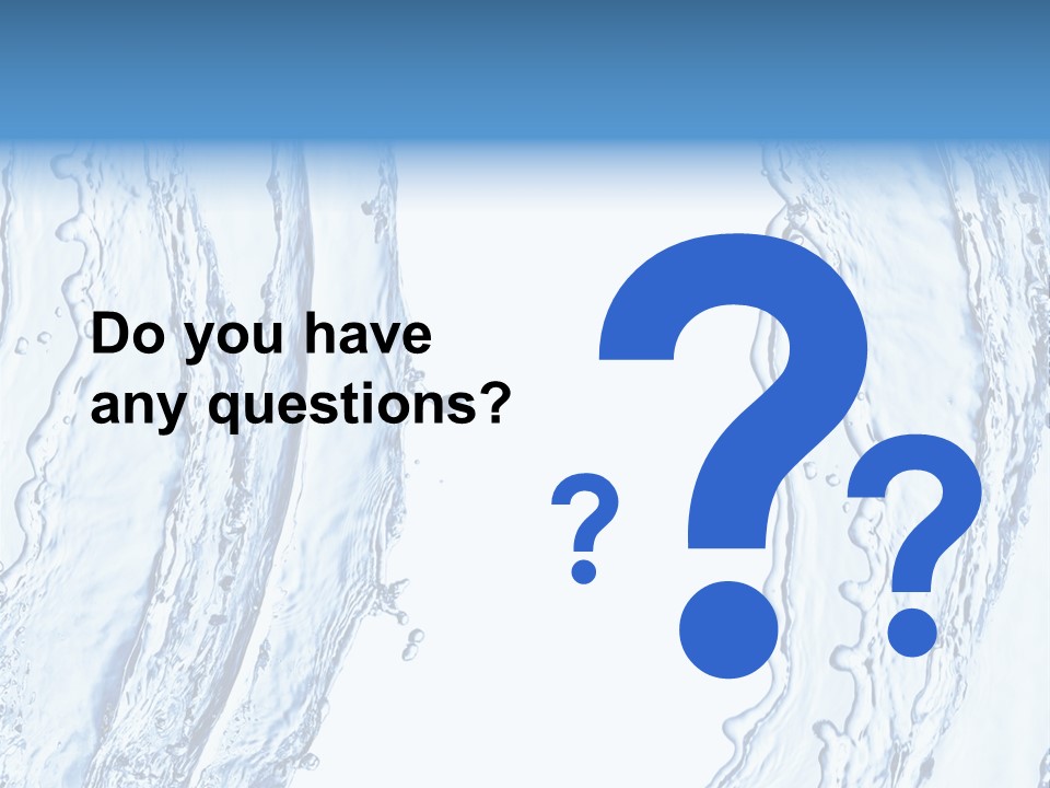 Fluid Nature Wash PowerPoint Template