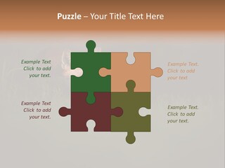 A Baby Fox In The Grass Powerpoint Template PowerPoint Template