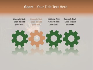 A Baby Fox In The Grass Powerpoint Template PowerPoint Template