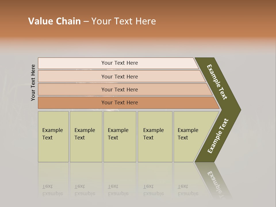 A Baby Fox In The Grass Powerpoint Template PowerPoint Template