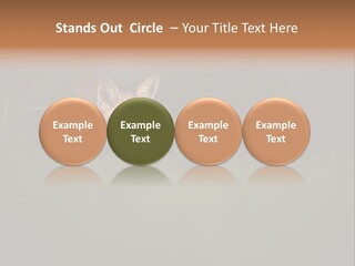 A Baby Fox In The Grass Powerpoint Template PowerPoint Template