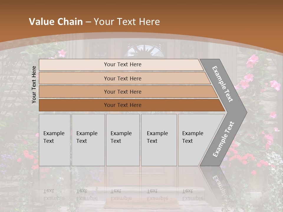 Front House Front Door PowerPoint Template