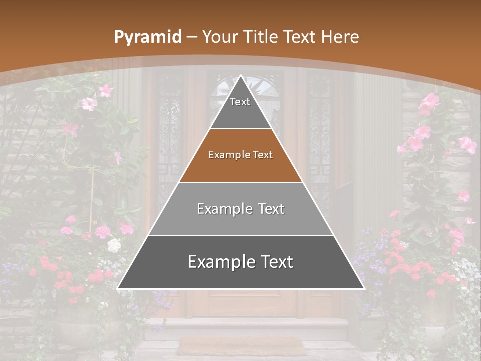 Front House Front Door PowerPoint Template