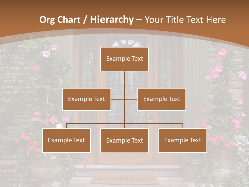 Front House Front Door PowerPoint Template
