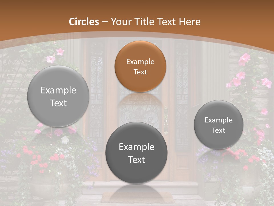 Front House Front Door PowerPoint Template