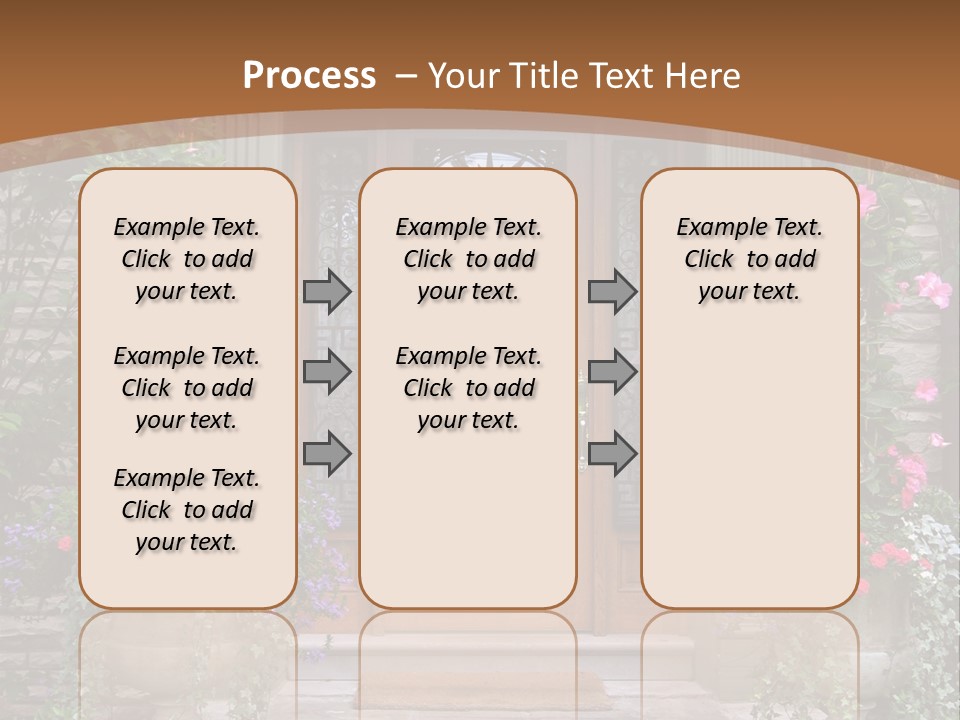 Front House Front Door PowerPoint Template
