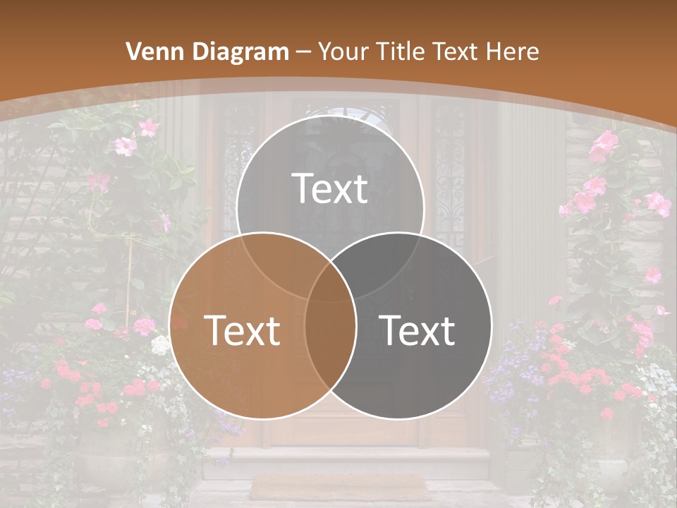 Front House Front Door PowerPoint Template