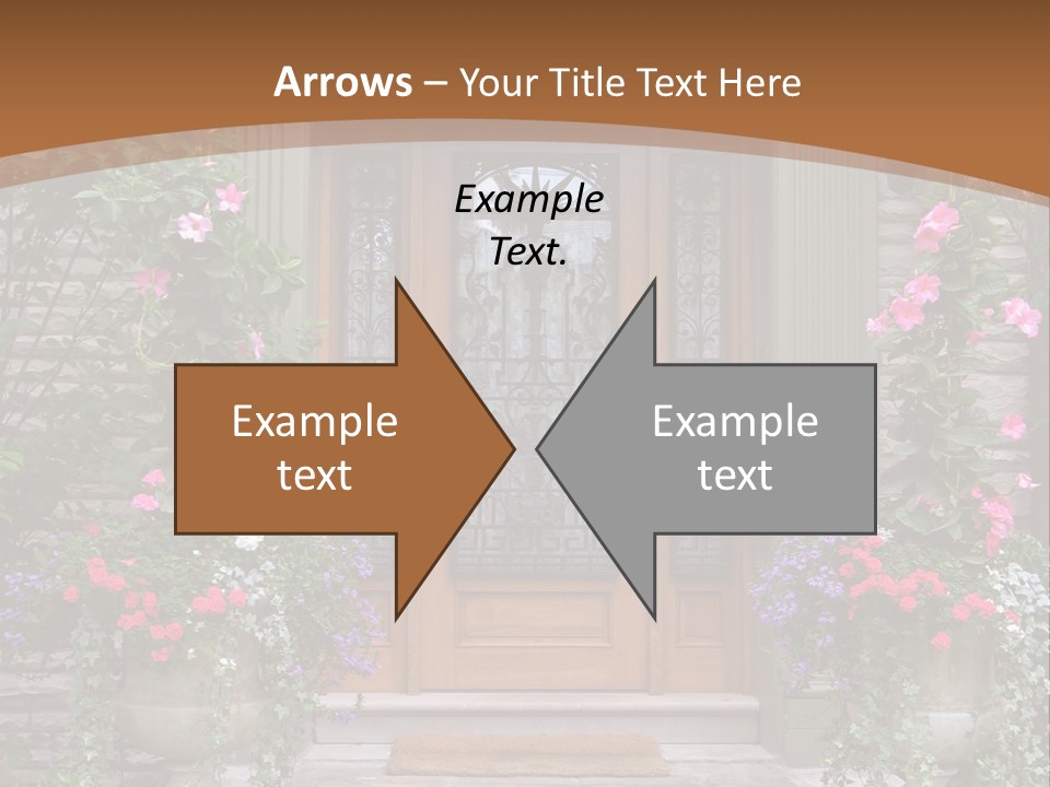 Front House Front Door PowerPoint Template