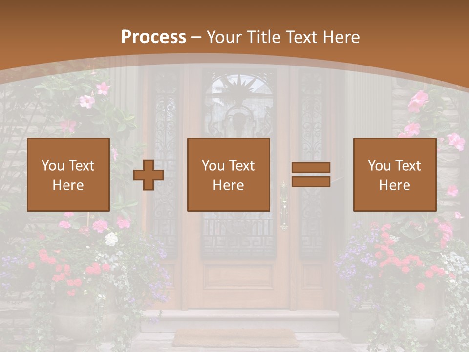 Front House Front Door PowerPoint Template