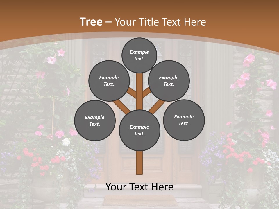 Front House Front Door PowerPoint Template