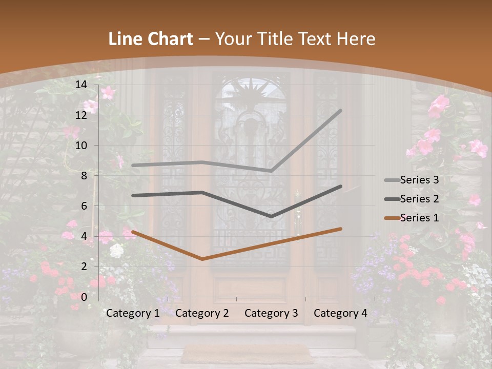 Front House Front Door PowerPoint Template