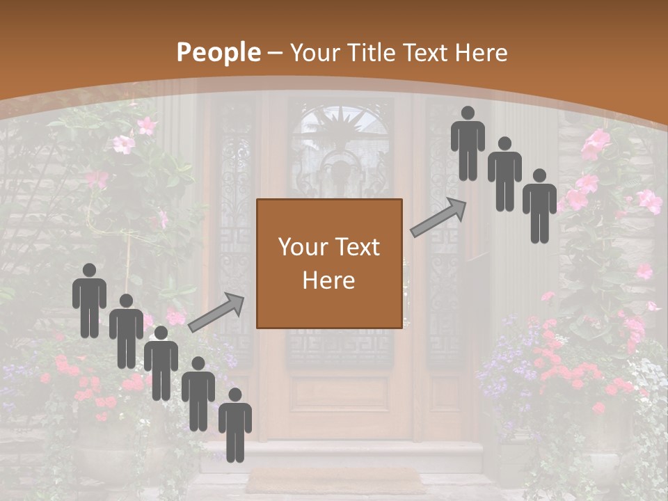 Front House Front Door PowerPoint Template