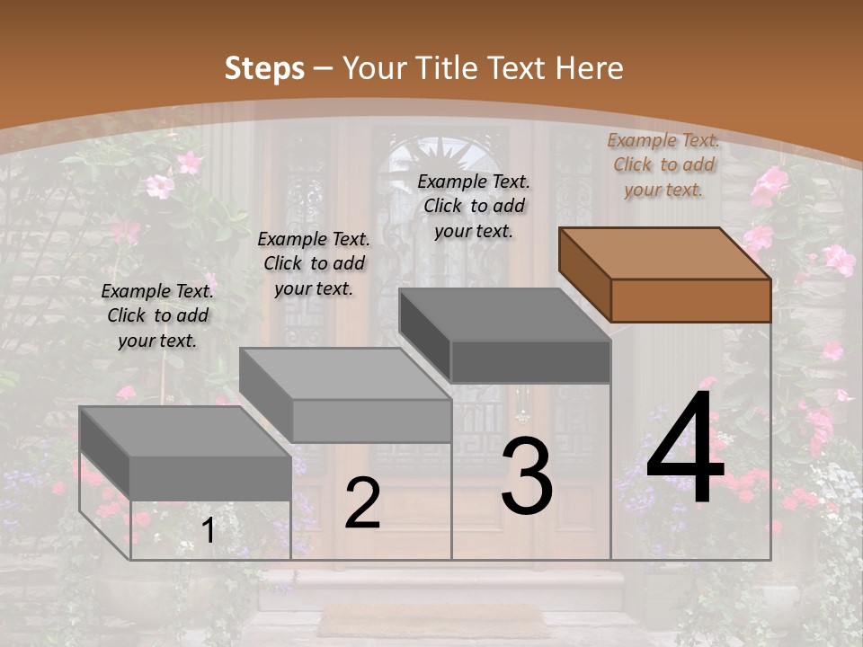 Front House Front Door PowerPoint Template